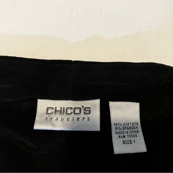 Chico's Travelers Black Sparkly Twinset Cardigan & Tank Top - Picture 4 of 8